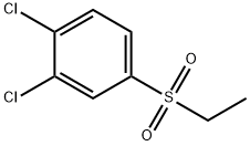 Benzene, 1,2-dichloro-4-(ethylsulfonyl)- Struktur