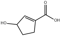 1-Cyclopentene-1-carboxylic acid, 3-hydroxy- Struktur