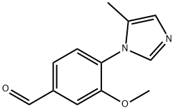 Benzaldehyde, 3-methoxy-4-(5-methyl-1H-imidazol-1-yl)-