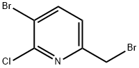 3-Bromo-6-bromomethyl-2-chloro-pyridine Struktur