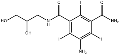 1,3-Benzenedicarboxamide, 5-amino-N1-(2,3-dihydroxypropyl)-2,4,6-triiodo- Struktur