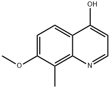 4-Quinolinol, 7-methoxy-8-methyl- Struktur