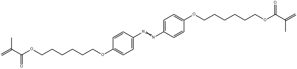 2-Propenoic acid, 2-methyl-, azobis(4,1-phenyleneoxy-6,1-hexanediyl) ester (9CI) Struktur