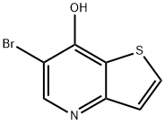 6-Bromo-thieno[3,2-b]pyridin-7-ol Struktur