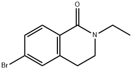 6-Bromo-2-ethyl-3,4-dihydroisoquinolin-1(2H)-one, 879887-28-2, 結(jié)構(gòu)式