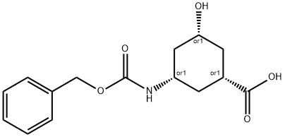 rel-(1S,3R,5S)-3-{[(benzyloxy)carbonyl]amino}-5-hydroxycyclohexane-1-carboxylic acid, 882855-68-7, 結(jié)構(gòu)式