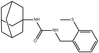 Urea, N-[[2-(methylthio)phenyl]methyl]-N'-tricyclo[3.3.1.13,7]dec-1-yl- Struktur