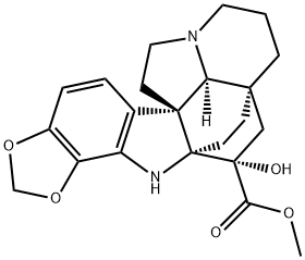 (-)-11,12-methylenedioxykopsinaline Struktur