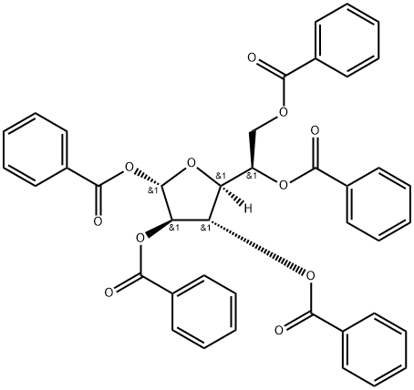 b-D-Galactofuranose, pentabenzoate Struktur