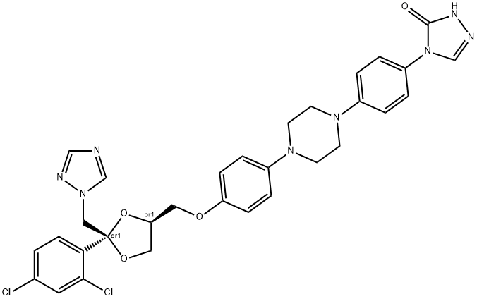 N-Desalkyl Itraconazole Struktur