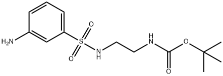 Carbamic acid, [2-[[(3-aminophenyl)sulfonyl]amino]ethyl]-, 1,1-dimethylethyl ester (9CI) Struktur