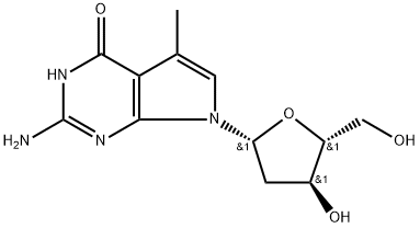 7-Methyl-7-deaza-2’-deoxyguanosine Struktur