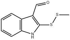 1H-Indole-3-carboxaldehyde, 2-(methyldithio)- Struktur