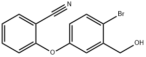 2-[4-Bromo-3-(hydroxymethyl)phenoxy]-benzonitrile Struktur