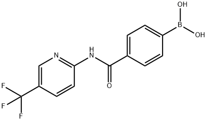 4-(5-(Trifluoromethyl)pyridin-2-ylcarbamoyl)phenylboronic acid Struktur