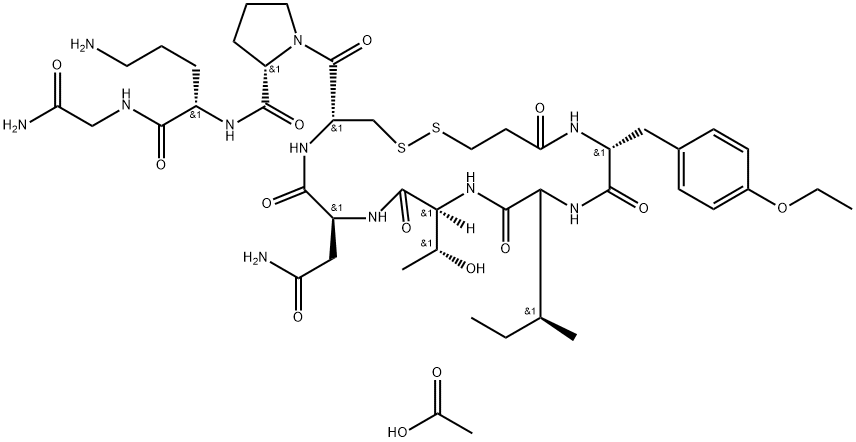 Atosiban Acetate Struktur