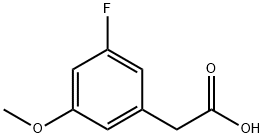 Benzeneacetic acid, 3-fluoro-5-methoxy- Struktur