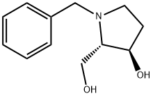 2-Pyrrolidinemethanol, 3-hydroxy-1-(phenylmethyl)-, (2S,3R)- Struktur