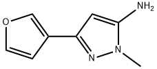 1H-Pyrazol-5-amine, 3-(3-furanyl)-1-methyl- Struktur