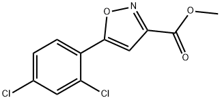 JR-7054, Methyl 5-(2,4-dichlorophenyl)isoxazole-3-carboxylate, 97% Struktur