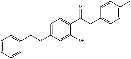 JR-6998, 1-(4-(Benzyloxy)-2-hydroxyphenyl)-2-p-tolylethanone, 97% Struktur