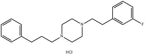 Piperazine, 1-[2-(3-fluorophenyl)ethyl]-4-(3-phenylpropyl)-, dihydrochloride Struktur