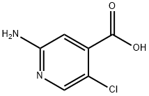 2-Amino-5-chloropyridine-4-carboxylic acid Struktur