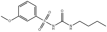 1-(3-Methoxy-benzolsulfonyl)-3-butyl-urea Struktur