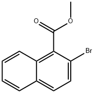 1-Naphthalenecarboxylicacid,2-bromo-,methylester Struktur