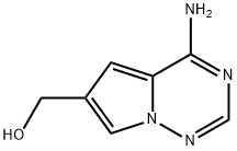 Pyrrolo[2,1-f][1,2,4]triazine-6-methanol, 4-amino- Struktur