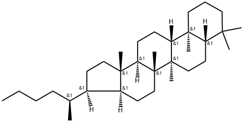 17(H),21(H)-(22S)-Trishomohopane Struktur