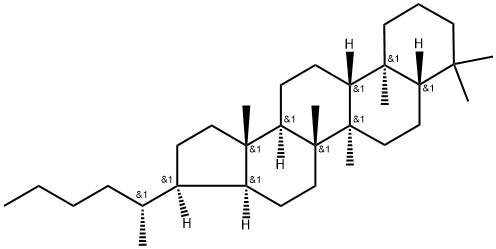 17(H),21(H)-(22R)-Trishomohopane Struktur