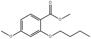 methyl 2-butoxy-4-methoxybenzoate Struktur