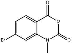 2H-3,1-Benzoxazine-2,4(1H)-dione, 7-bromo-1-methyl- Struktur