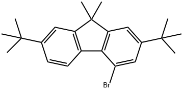 4-bromo-2,7-di-tert-butyl-9,9-dimethylfluorene Struktur