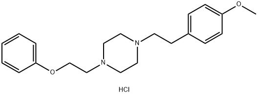 1-[2-(4-Methoxyphenyl)ethyl]-4-(2-phenoxyethyl)piperazine dihydrochloride Struktur