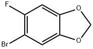 1,3-Benzodioxole, 5-bromo-6-fluoro- Struktur