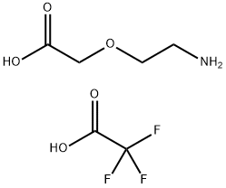 Acetic acid, 2-(2-aminoethoxy)-, 2,2,2-trifluoroacetate (1:1) Struktur