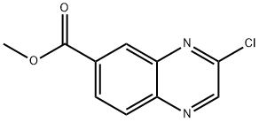 6-Quinoxalinecarboxylic acid, 3-chloro-, methyl ester Struktur