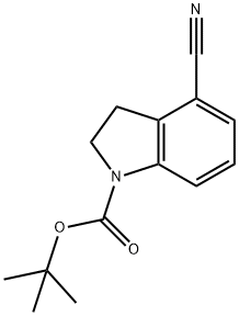 4-氰基吲哚啉-1-羧酸叔丁酯, 959236-05-6, 結(jié)構(gòu)式