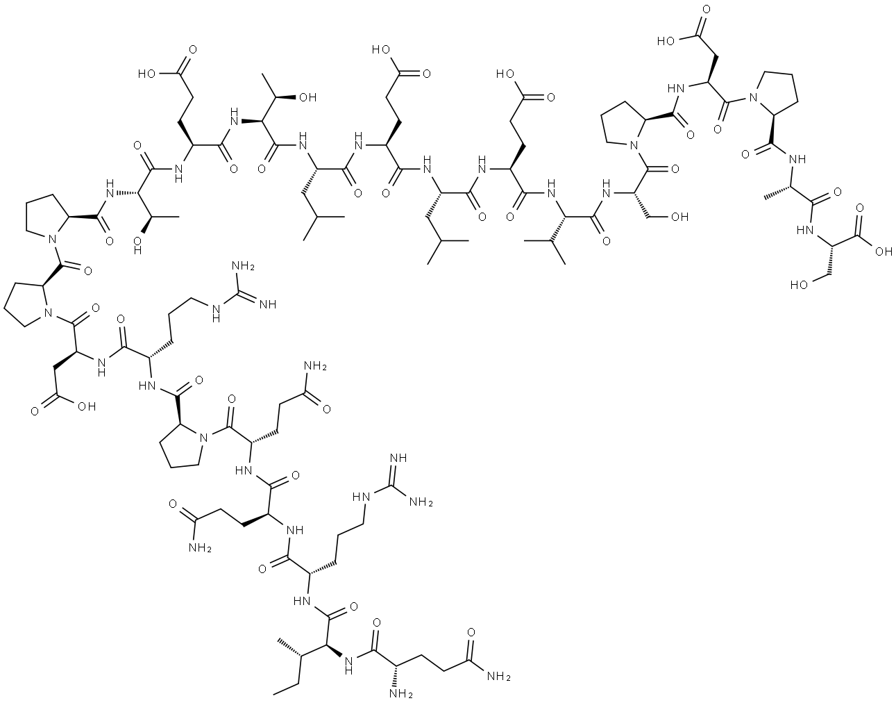 NH2-QIRQQPRDPPTETLELEVSPDPAS-OH trifluoroacetate salt Struktur