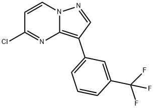 5-Chloro-3-[3-(trifluoromethyl)phenyl]pyrazolo[1,5-a]pyrimidine Struktur