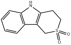 Thiopyrano[4,3-b]indole, 1,3,4,5-tetrahydro-, 2,2-dioxide Struktur