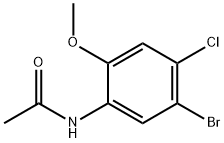 Acetamide, N-(5-bromo-4-chloro-2-methoxyphenyl)- Struktur