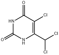 2,4(1H,3H)-Pyrimidinedione, 5-chloro-6-(dichloromethyl)- Struktur