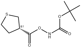 (S)-3-Boc-amino-tetrahydro-thiophene-3-carboxylic acid Struktur