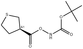 (R)-3-Boc-amino-tetrahydro-thiophene-3-carboxylic acid Struktur