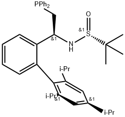 INDEX NAME NOT YET ASSIGNED|S(R)]-N-[(1S)-1-(2',4',6'-三異丙基)-(1,1'-聯苯)-2-(二苯基膦)乙基]-2-叔丁基亞磺酰胺