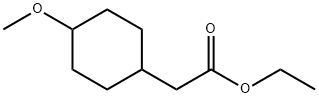 Cyclohexaneacetic acid, 4-methoxy-, ethyl ester Struktur