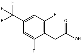 2,6-Difluoro-4-(trifluoromethyl)phenylacetic acid Struktur